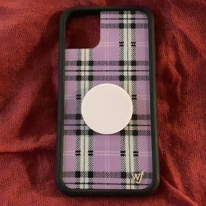 Wildflower IPhone 11 plaid lavender case!